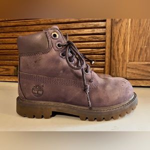 Toddler purple Timberlands US 9